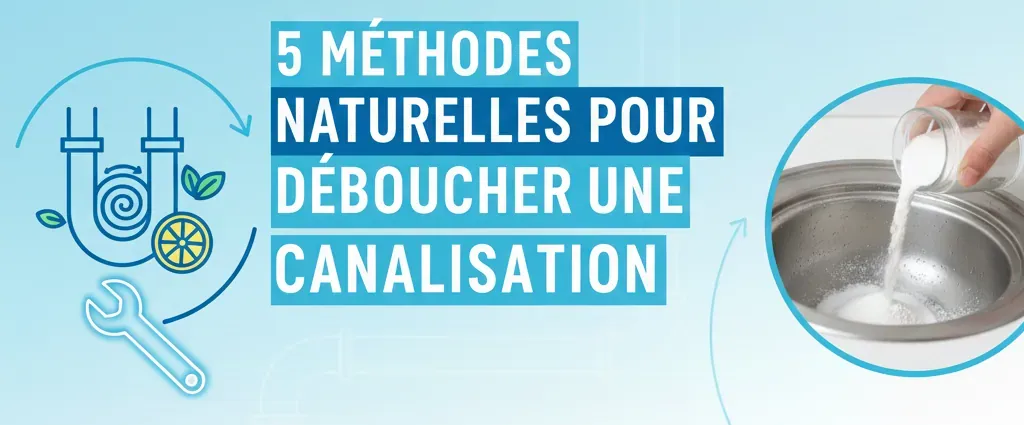 5 méthodes naturelles pour déboucher une canalisation