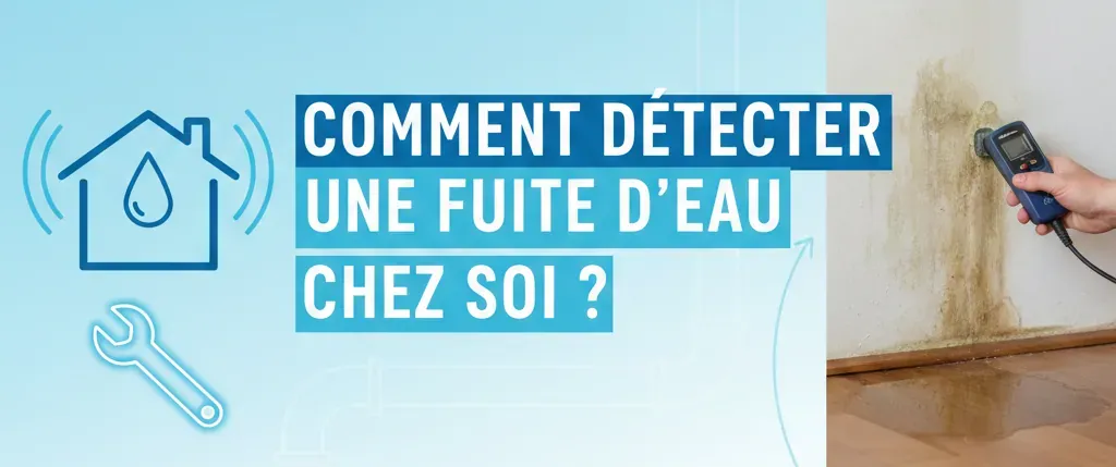 Comment détecter une fuite d'eau chez soi ?